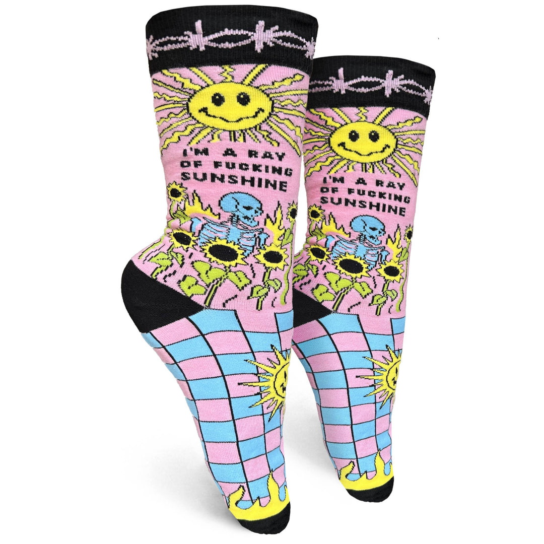 I'm A Ray Of Fucking Sunshine Women's Crew Socks