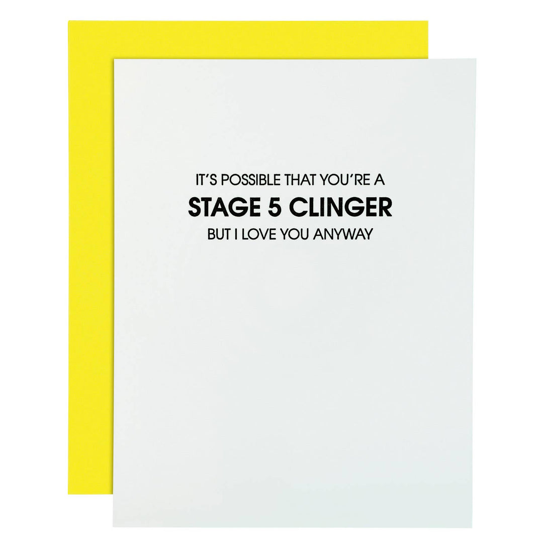 Stage Five Clinger Funny Card