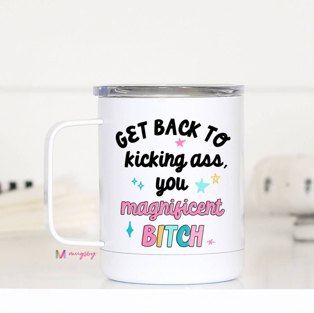 Kick Ass Travel Cup Handle, Hospital Gift, Get well soon