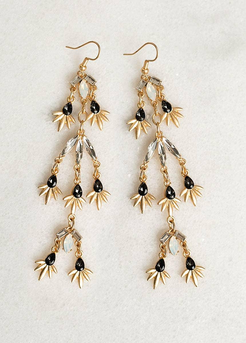Cosima Earrings in Matte Gold - Esme and Elodie