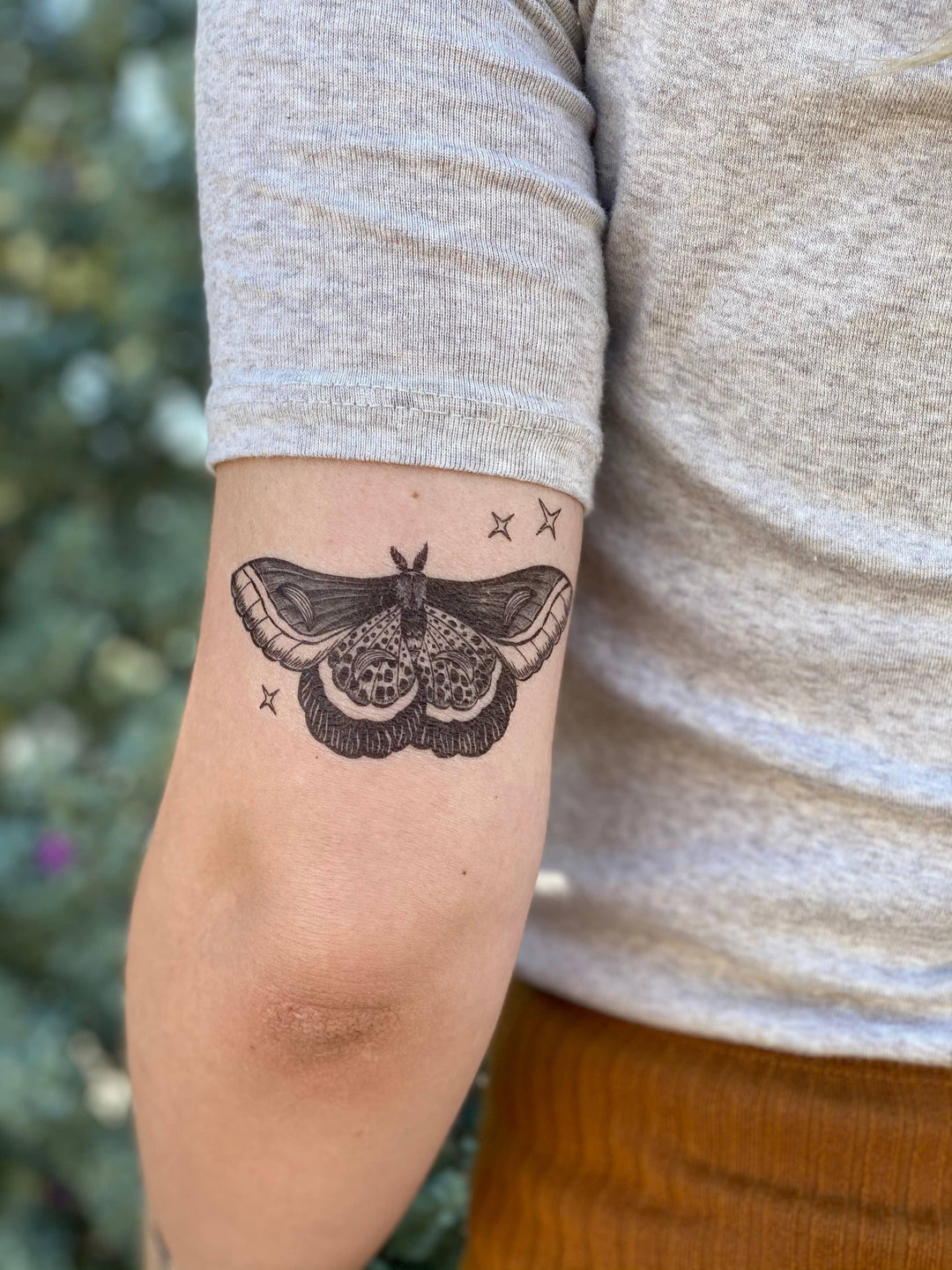 Night Moth Temporary Tattoo - Esme and Elodie