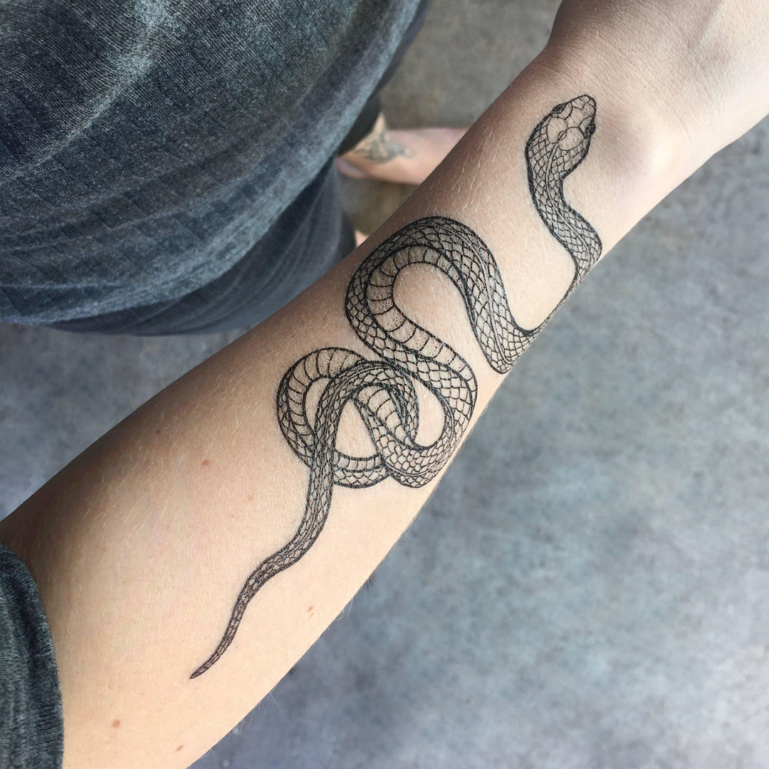 Garden Snake Temporary Tattoo - Esme and Elodie