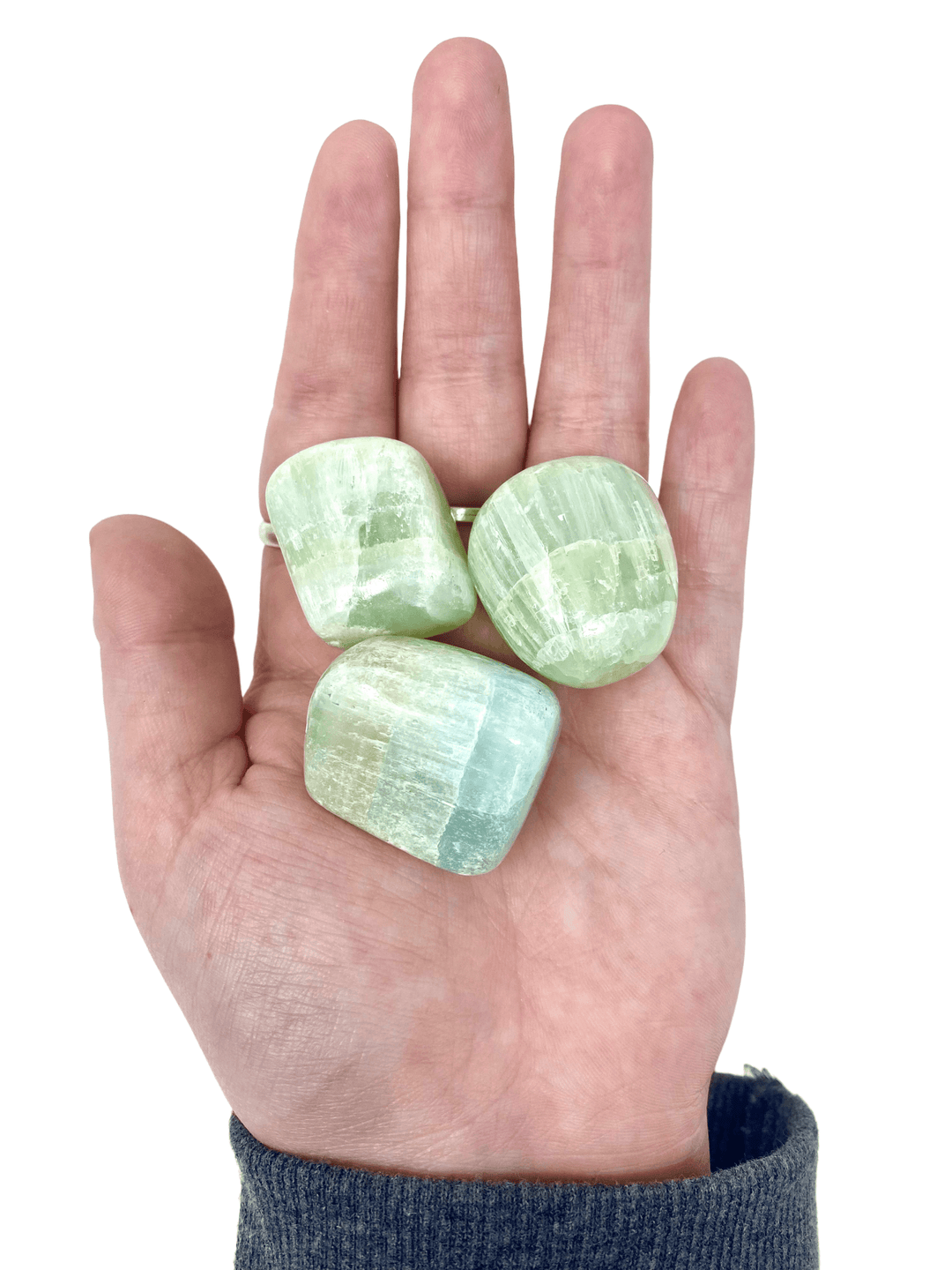 Pistachio Calcite Tumbled Stones - 1" Long - Esme and Elodie