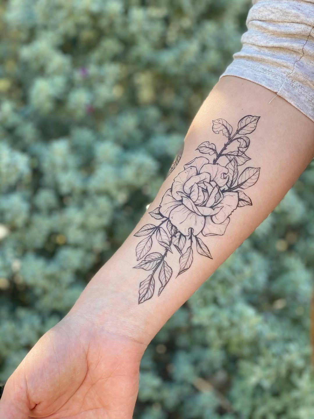 Rose Blossom Temporary Tattoo - Esme and Elodie