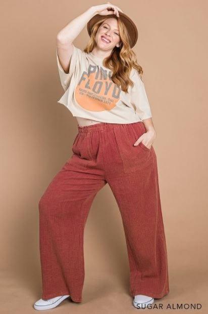 Adobe- vintage washed gauze pants - Esme and Elodie