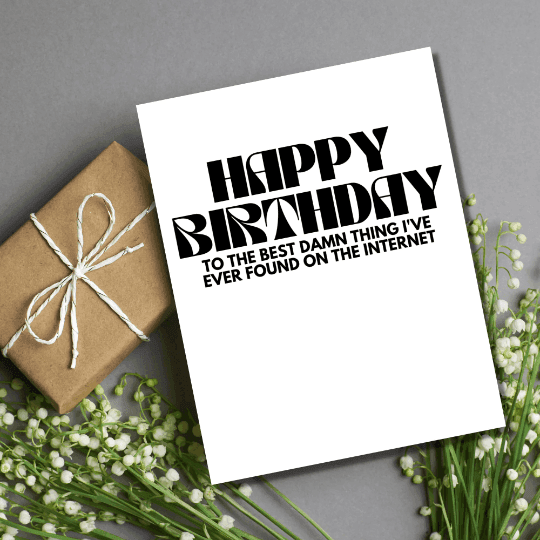 As Told By Ellie - Online Dating Birthday Card - Esme and Elodie