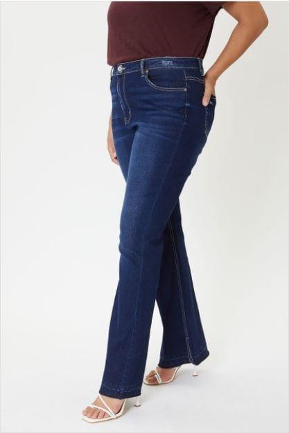 Ashley- Plus size midrise flare leg jeans - Esme and Elodie