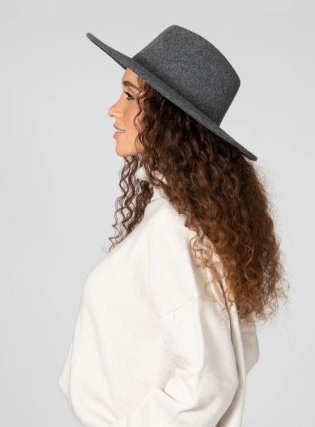 Brooklyn- classic and chic fedora in charcoal - Esme and Elodie