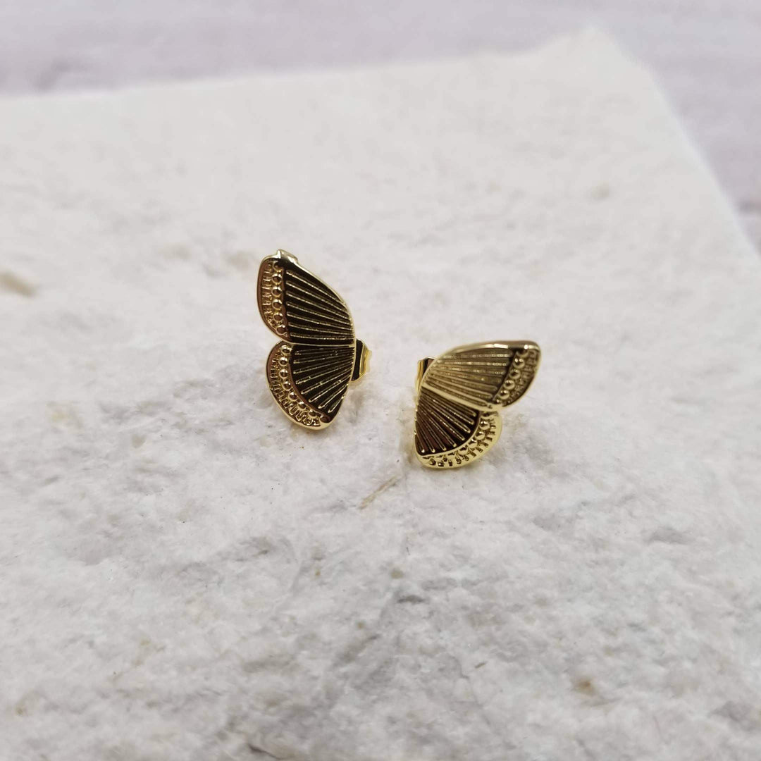 Butterfly Dani Earrings - Gold - Esme and Elodie