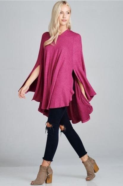Butterfly Kisses- one size hacci poncho with hood - Esme and Elodie