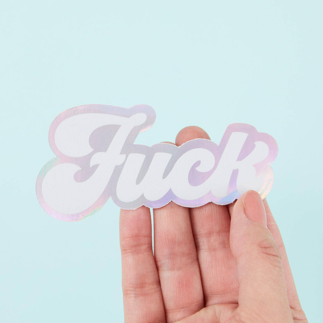Punky Pins - F*ck Holographic Sticker