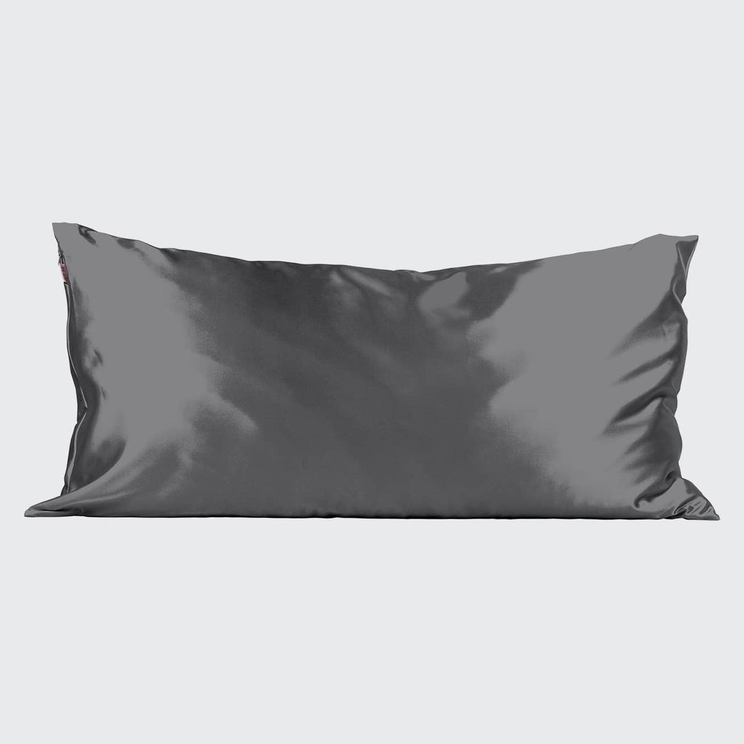 KITSCH - Satin King Pillowcase - Charcoal