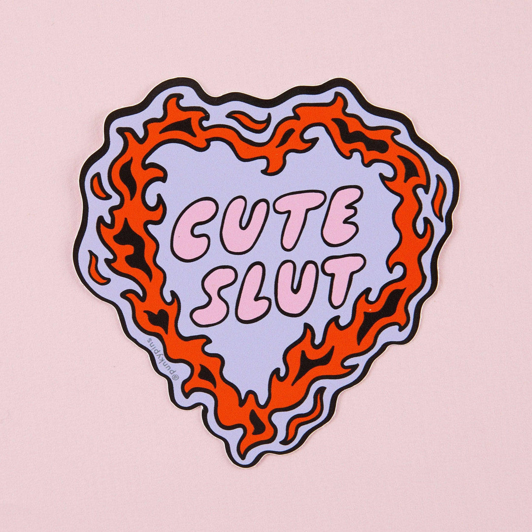 Punky Pins - Cute Slut Vinyl Sticker