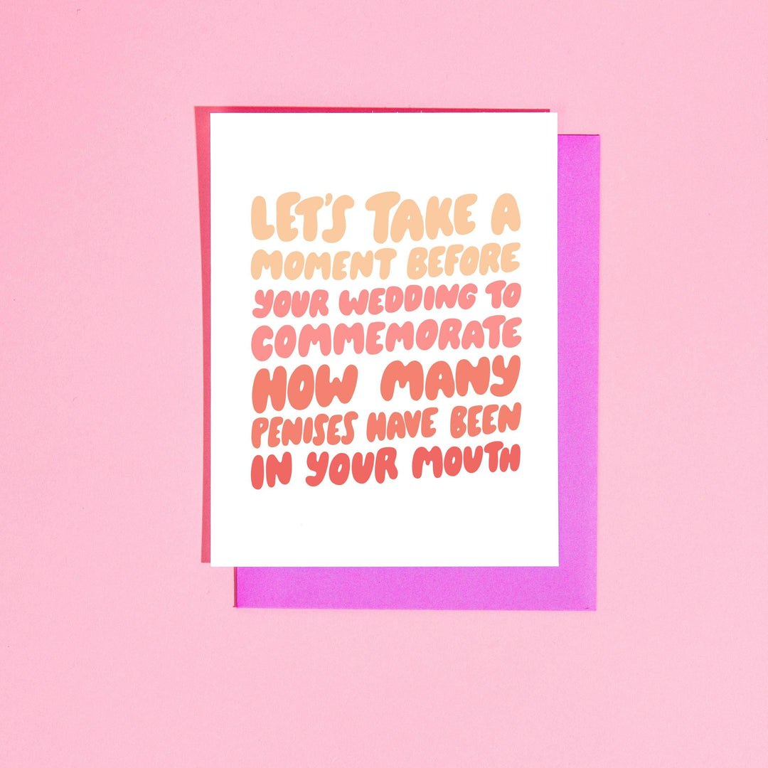 Commemorate Penises Engagement Greeting Card - Esme and Elodie