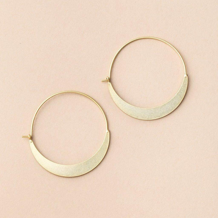 Crescent Hoop in Gold by Scout - Esme and Elodie