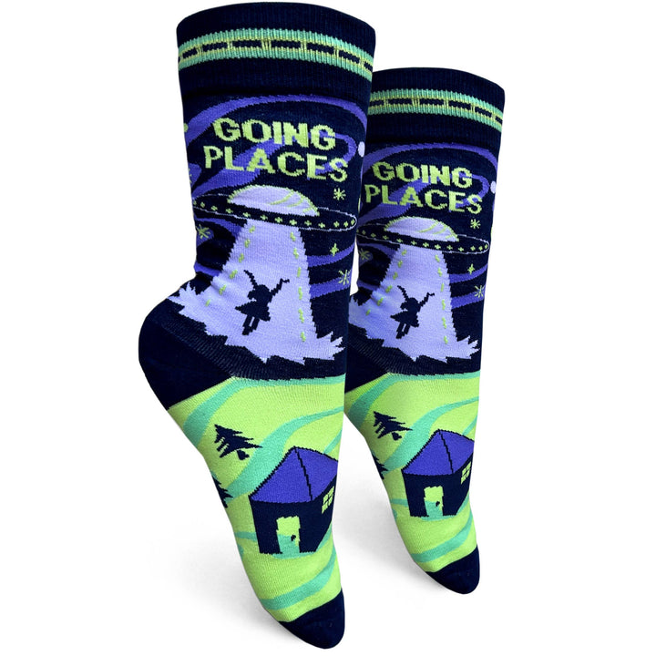 Going Places Womens Crew Socks
