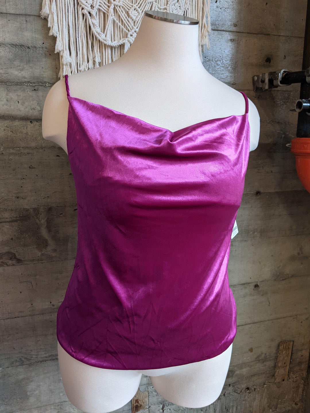 Dessert First Please- plus size cowl tank with adjustable spaghetti straps - Esme and Elodie