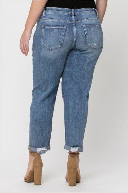 Dreamland- plus size distressed boyfriend jeans - Esme and Elodie