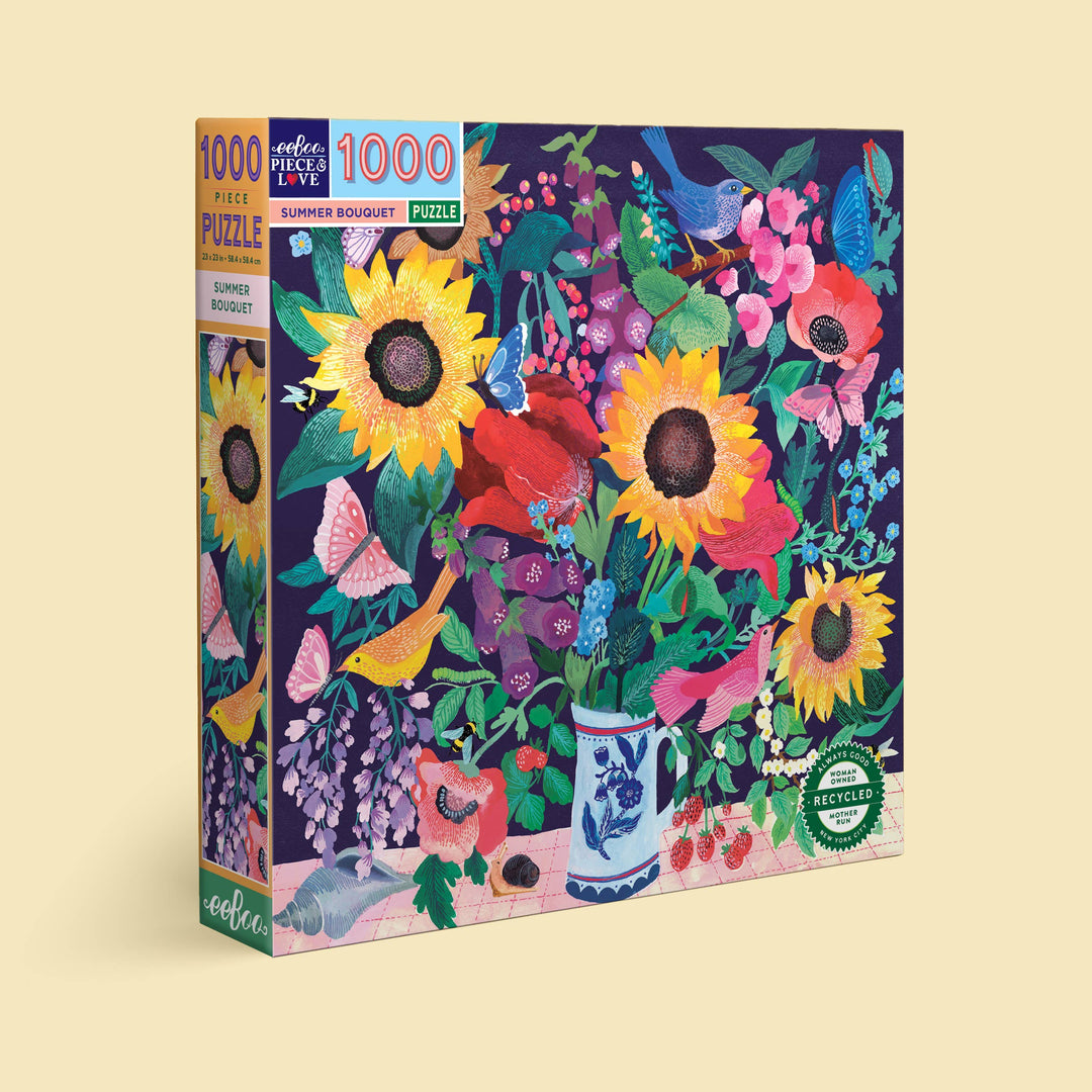 eeBoo - Summer Bouquet 1000 Piece Puzzle