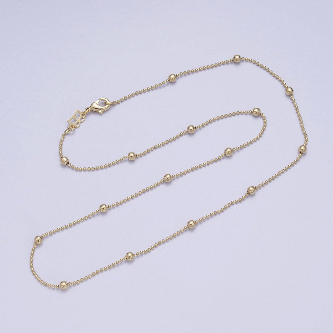 Aim Eternal - 14K Gold Beaded 3mm Bead Chain