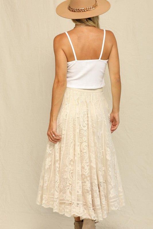 Elegant floral lace skirt - Esme and Elodie