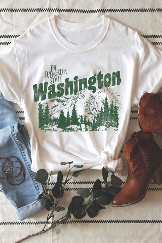 Women's Evergreen- Washington state graphic t - Esme and Elodie