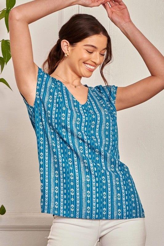 Falling in Love- printed short sleeve top - Esme and Elodie