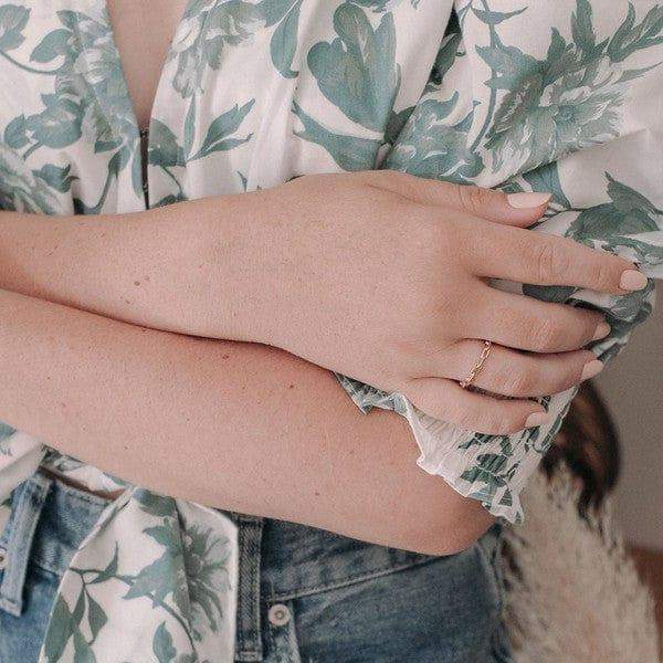Faux Chain Link Ring - Esme and Elodie