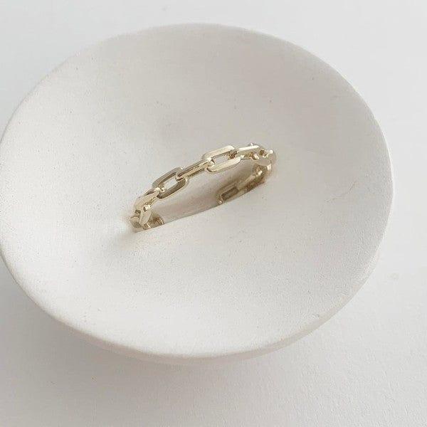 Faux Chain Link Ring - Esme and Elodie