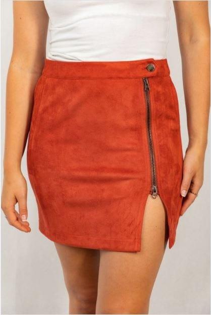 Free Drinks- faux suede mini skirt - Esme and Elodie