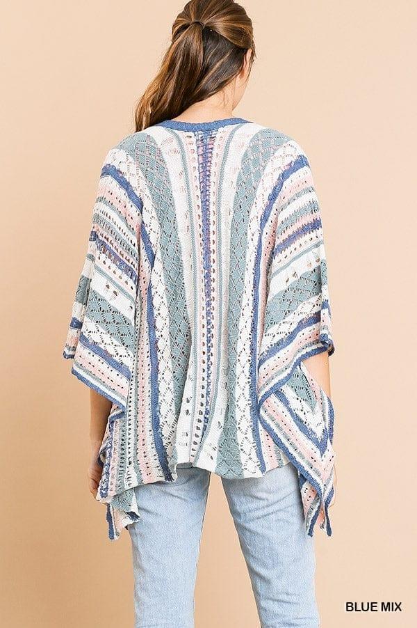 Granny Vibes- womens knit striped cardigan - Esme and Elodie