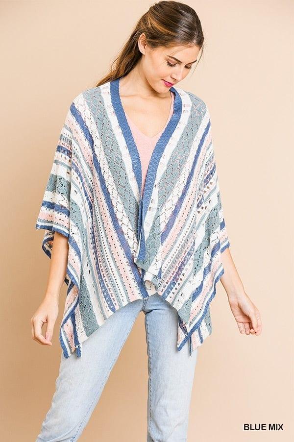 Granny Vibes- womens knit striped cardigan - Esme and Elodie