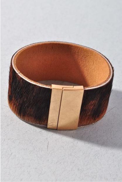 Grazing- cowhide leather bracelet - Esme and Elodie