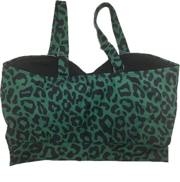 Green with Envy-  leopard swimsuit top - Esme and Elodie