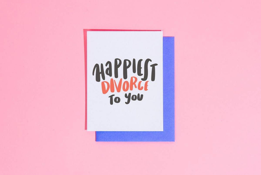 Happiest Divorce to You Card - Esme and Elodie
