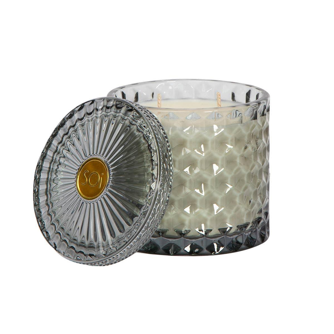 Heathered Suede Shimmer Candle 15oz - Esme and Elodie