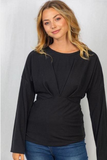 Heavy Metal- long sleeve knit top in all sizes - Esme and Elodie