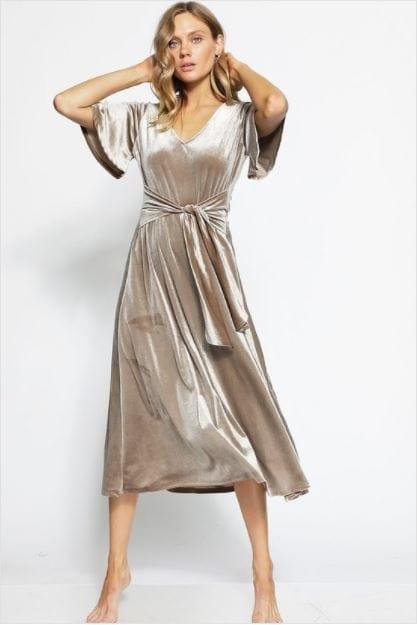 Homesick- black velvet women's dress - Esme and Elodie
