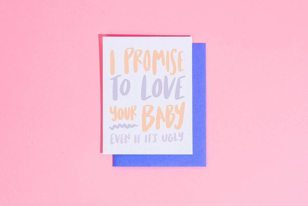 I Promise to Love Your Baby Card - Esme and Elodie
