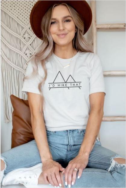 I'd Hike that- women's graphic tee - Esme and Elodie
