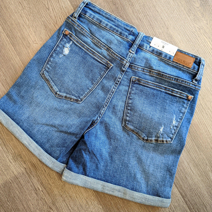 Judy Blue Dandelion Pocket Jean Denim Shorts - Esme and Elodie