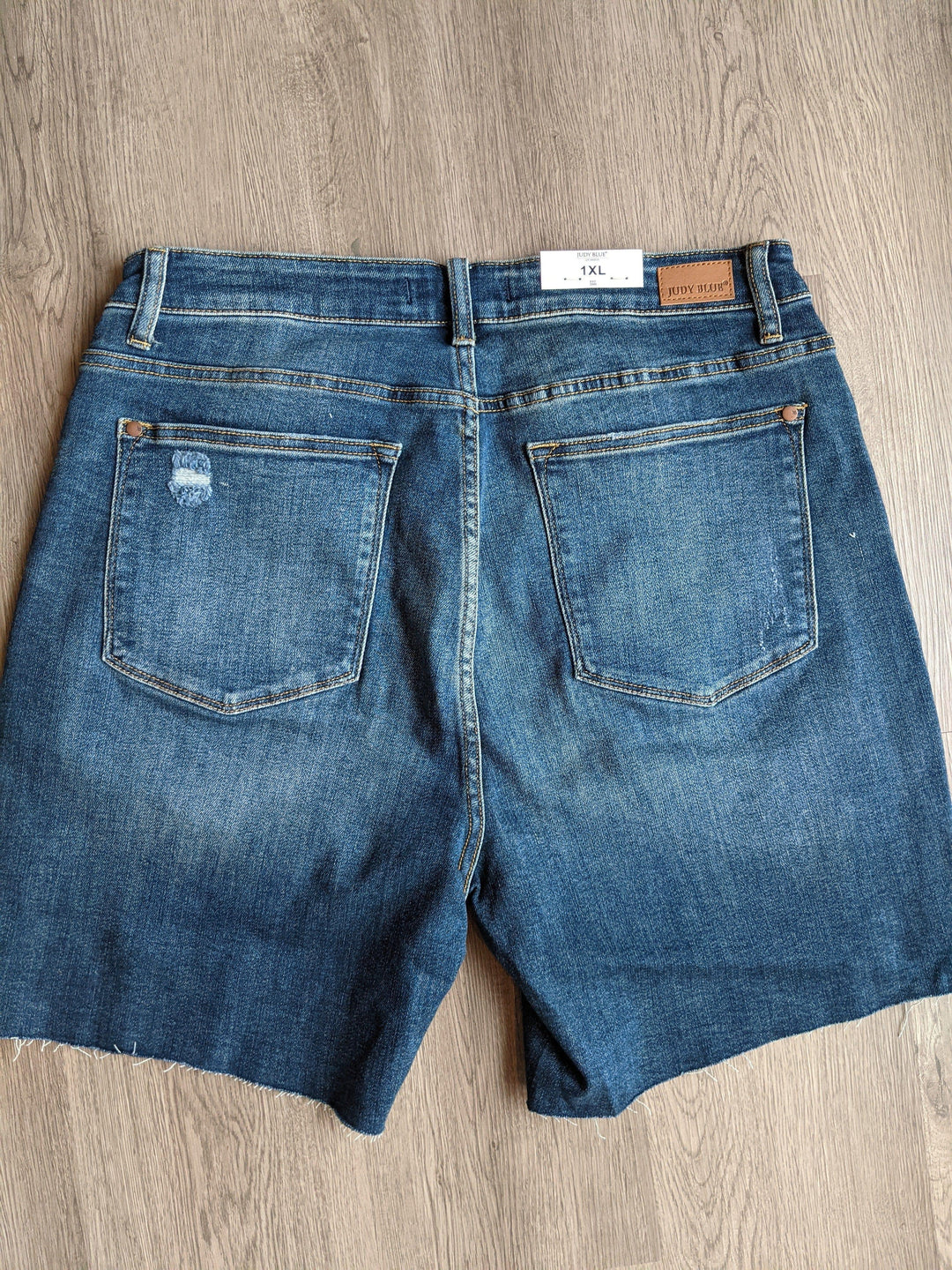 Judy Blue Plus size dark denim shorts - Esme and Elodie