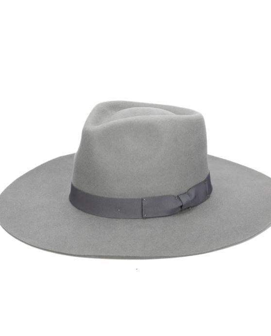 Julian- classic stiff brim fedora in warm charcoal - Esme and Elodie