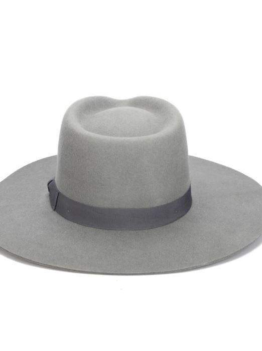 Julian- classic stiff brim fedora in warm charcoal - Esme and Elodie