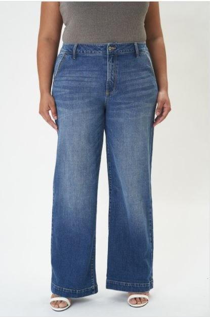 Juliette- Plus size Wide Leg Jeans - Esme and Elodie