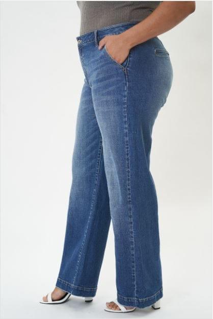 Juliette- Plus size Wide Leg Jeans - Esme and Elodie