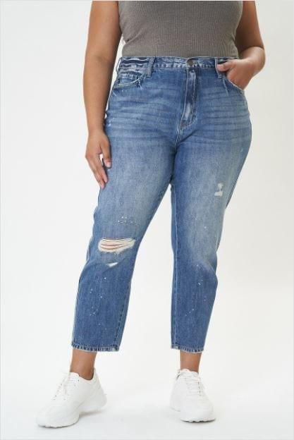 Karen- Plus size high rise mom jean - Esme and Elodie