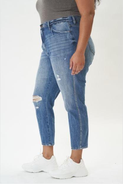 Karen- Plus size high rise mom jean - Esme and Elodie