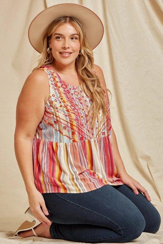 Kiss me More- baby doll bodice with embroidery detail - Esme and Elodie