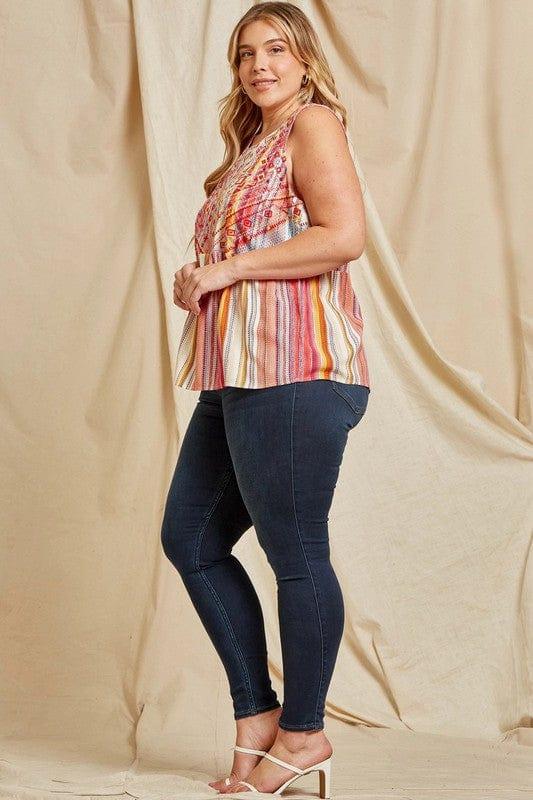 Kiss me More- baby doll bodice with embroidery detail - Esme and Elodie